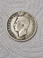1940 George VI  .500 Silver Half Crown Coin