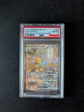 Pokemon 151 - Alakazam EX MEW  201/165 ITA Special Illustration Rare PSA VOTO 8