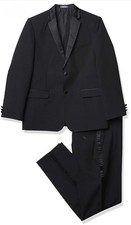Van Heusen Boys 2-Piece Formal Dresswear Tuxedo Set, Black, NWT