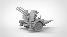 3D Printing 1/72 German quadruple 20mm Flak 38 anti-aircraft gun Model Unpainted