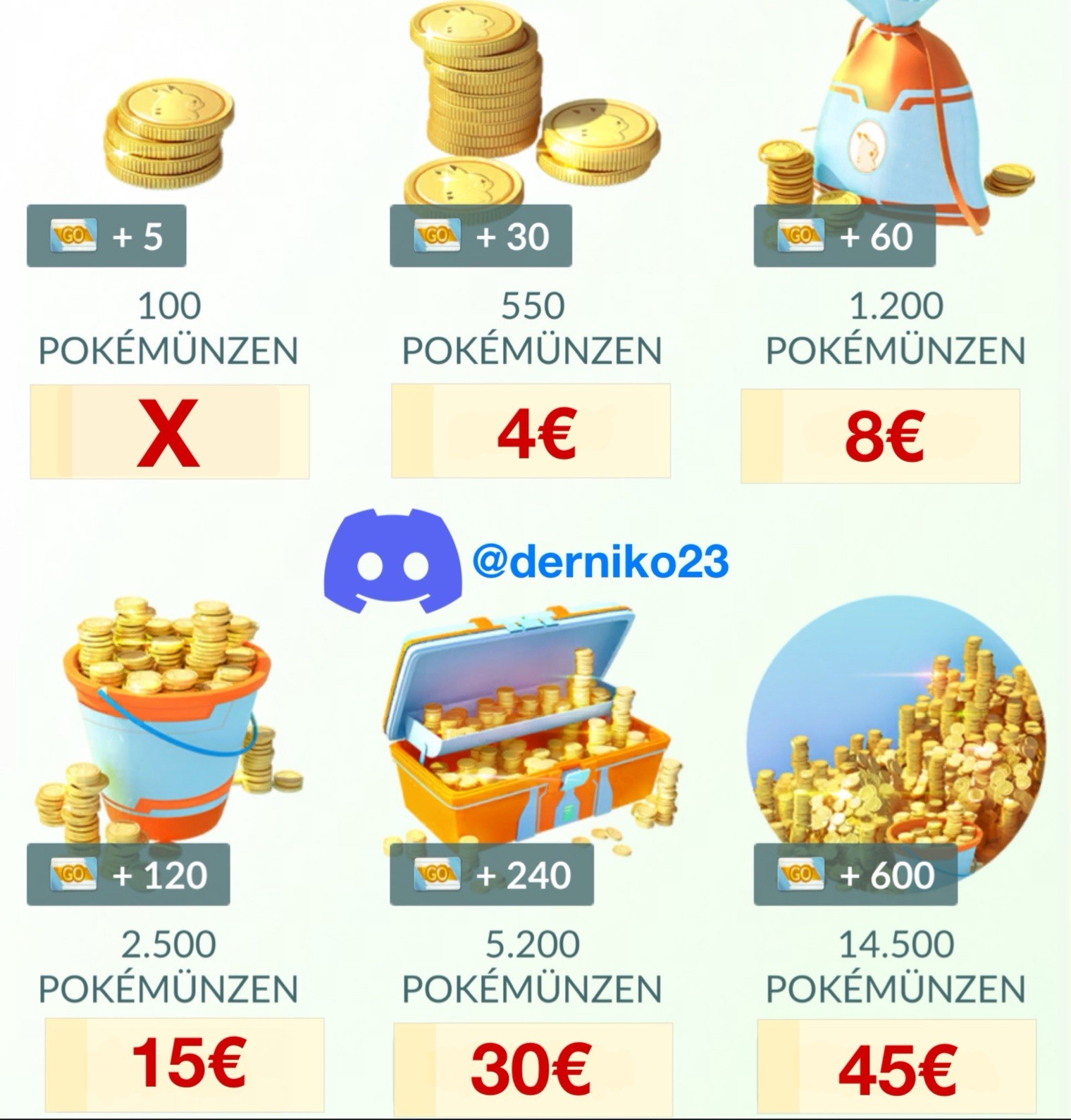 Pokemon GO Monedas Coins 15.500¡Leer descripción!