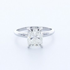 1.62ct Lab-Created Diamond F/SI1 Very Good Rectangular Cushion Cut Platinum Four