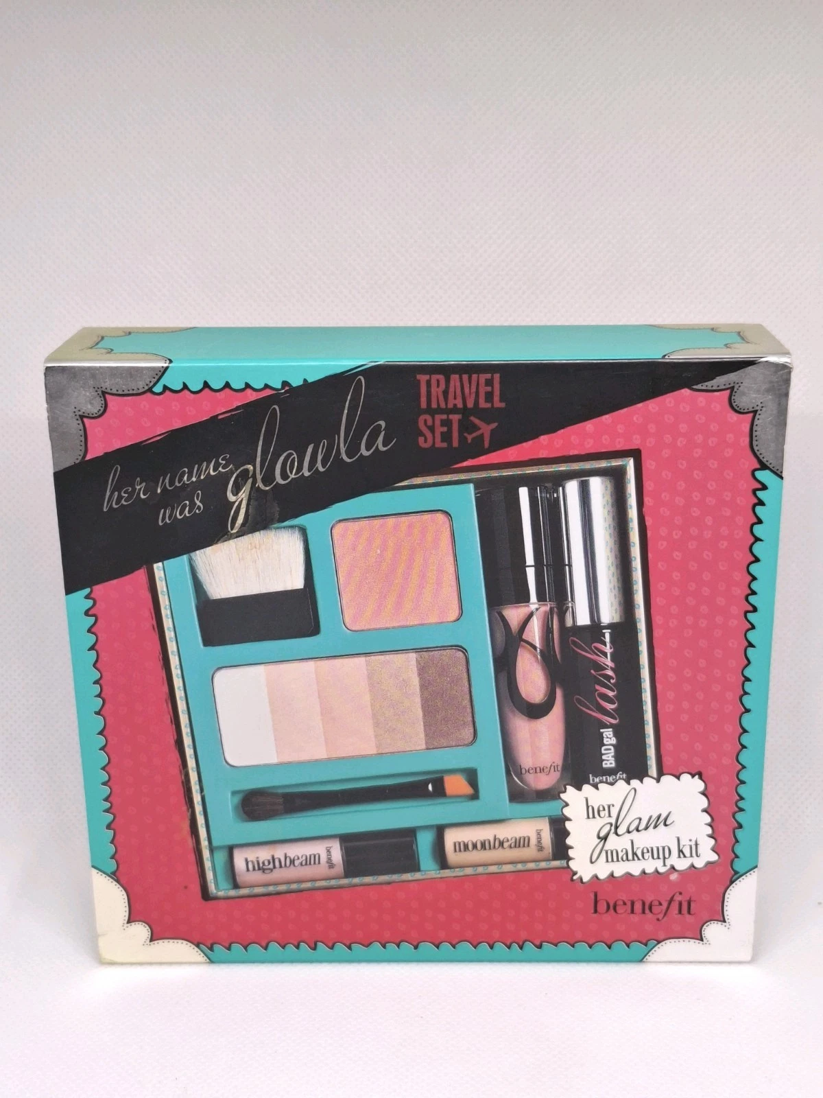 Benefit Her Name Was Glowla Coralista Blush/A Lister/Moonbeam Glam Makeup Kit BN