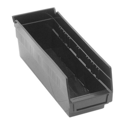 QUANTUM STORAGE SYSTEMS QSB101CO Shelf Bin,Black,Polypropylene,4 in 4RR27