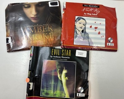 YA Audiobook Bundle   Amber Smoke + Mediator + Evil Star   Library Copies AS-IS
