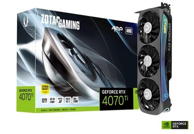 ZOTAC GAMING GEFORCE RTX 4070 TI AMP AIRO 12G - GRAY - Scratch & Dent