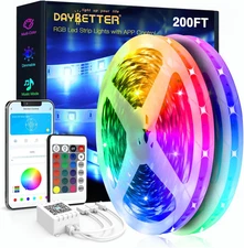 DAYBETTER Led Strip Lights 200 Ft (2 Rolls of 100 Ft) Ultra Long Smart Light Str