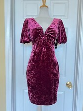GUESS red velvet dress size 8