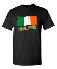 Ireland Flag Sarcastic Humor Graphic Novelty Funny T Shirt