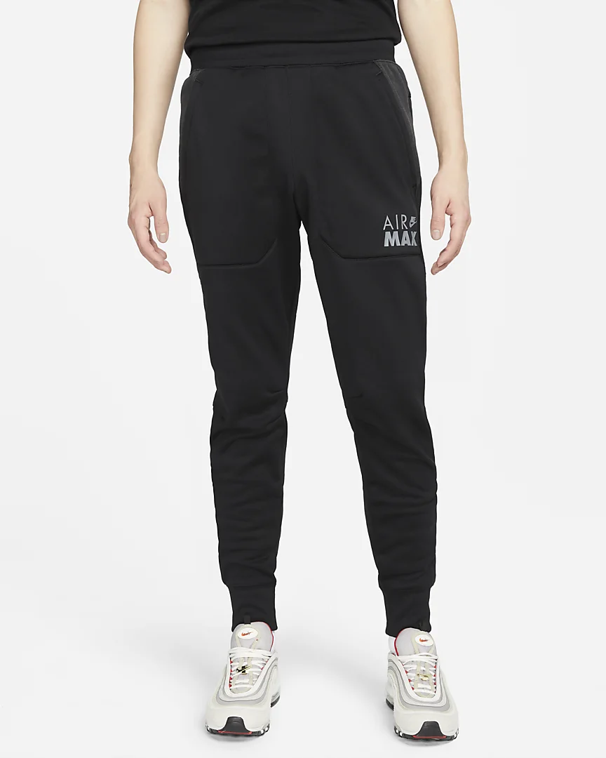 NIKE AIR MAX FLEECE MEN'S TROUSERS JOGGERS (DO7238 010) VARIOUS SIZES |  eBay UK