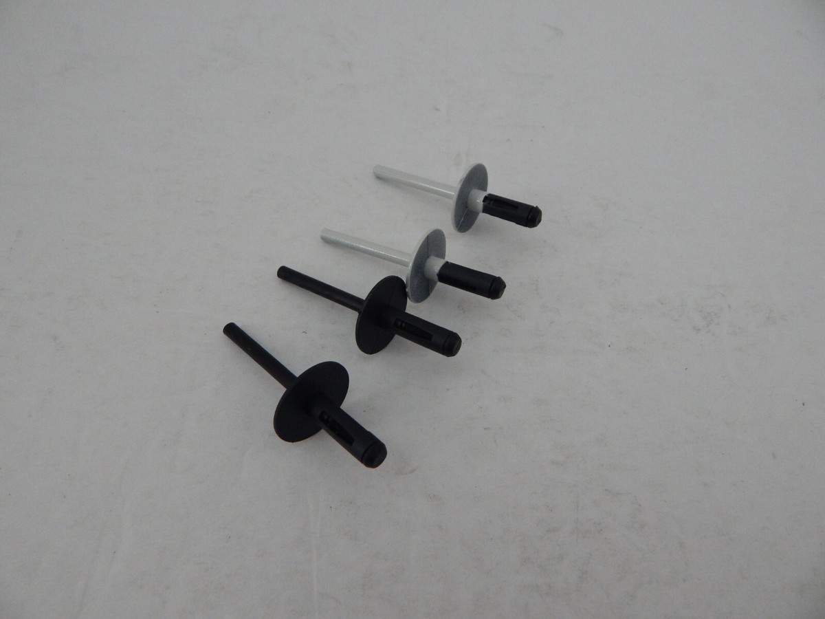 Genuine BMW 07147391323 Wheel Flare Rivet 4 Pieces Alpine White  