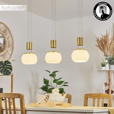 Pendel Leuchte Hänge Lampen Messing/weiß Verstellbare LED Ess Zimmer Beleuchtung