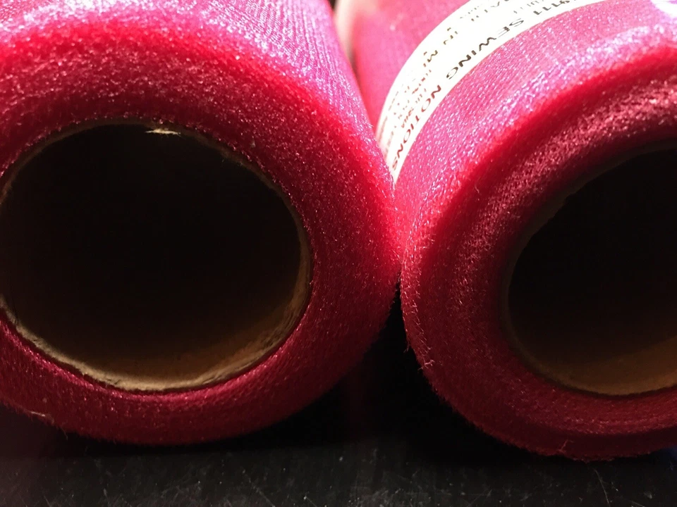 2 Pack Craft Tulle Pink Fuchsia  6"x25 Yards Holiday/Wedding/Craft/Sewing - Image 2 of 3