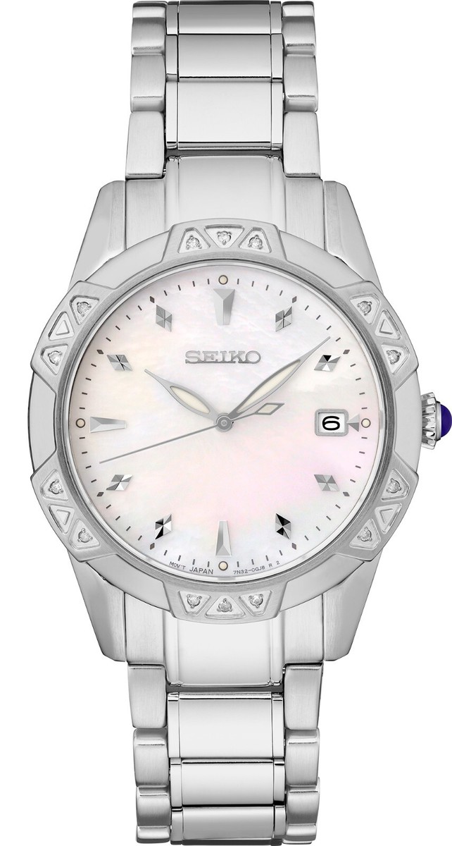Seiko Diamond Collection SKK727 33mm Women's Watch - Mother of