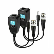 BNC CCTV 8MP 5MP HD Video Balun UTP Connector Adapter Transmitter & Transceiver