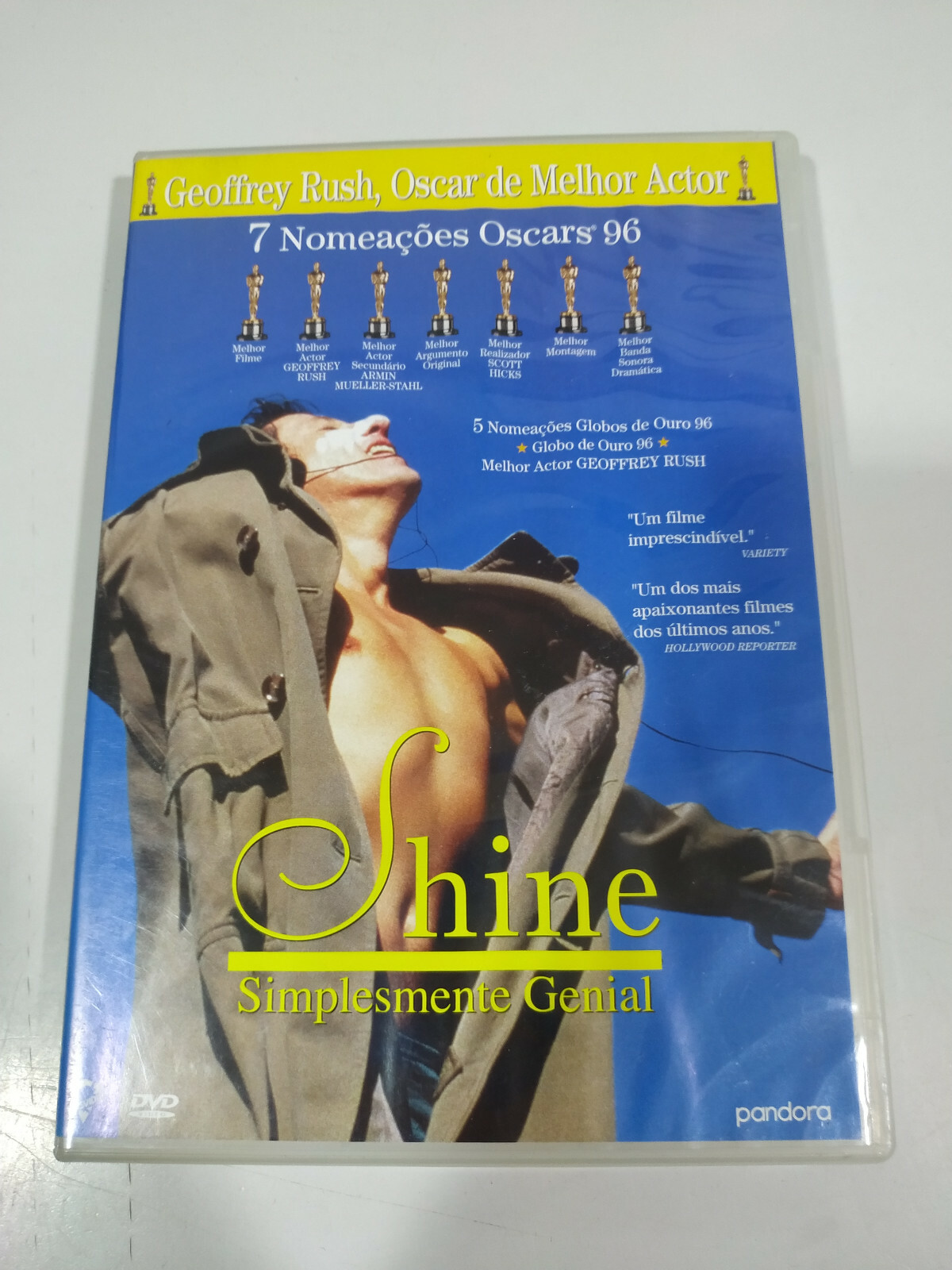 Shine Geoffrey Rush - DVD Region 2 English Portuguese