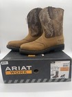 Tried On Ariat 10010134 10.5 D Men's Western Boot Steel Work Boot, Aged Bark