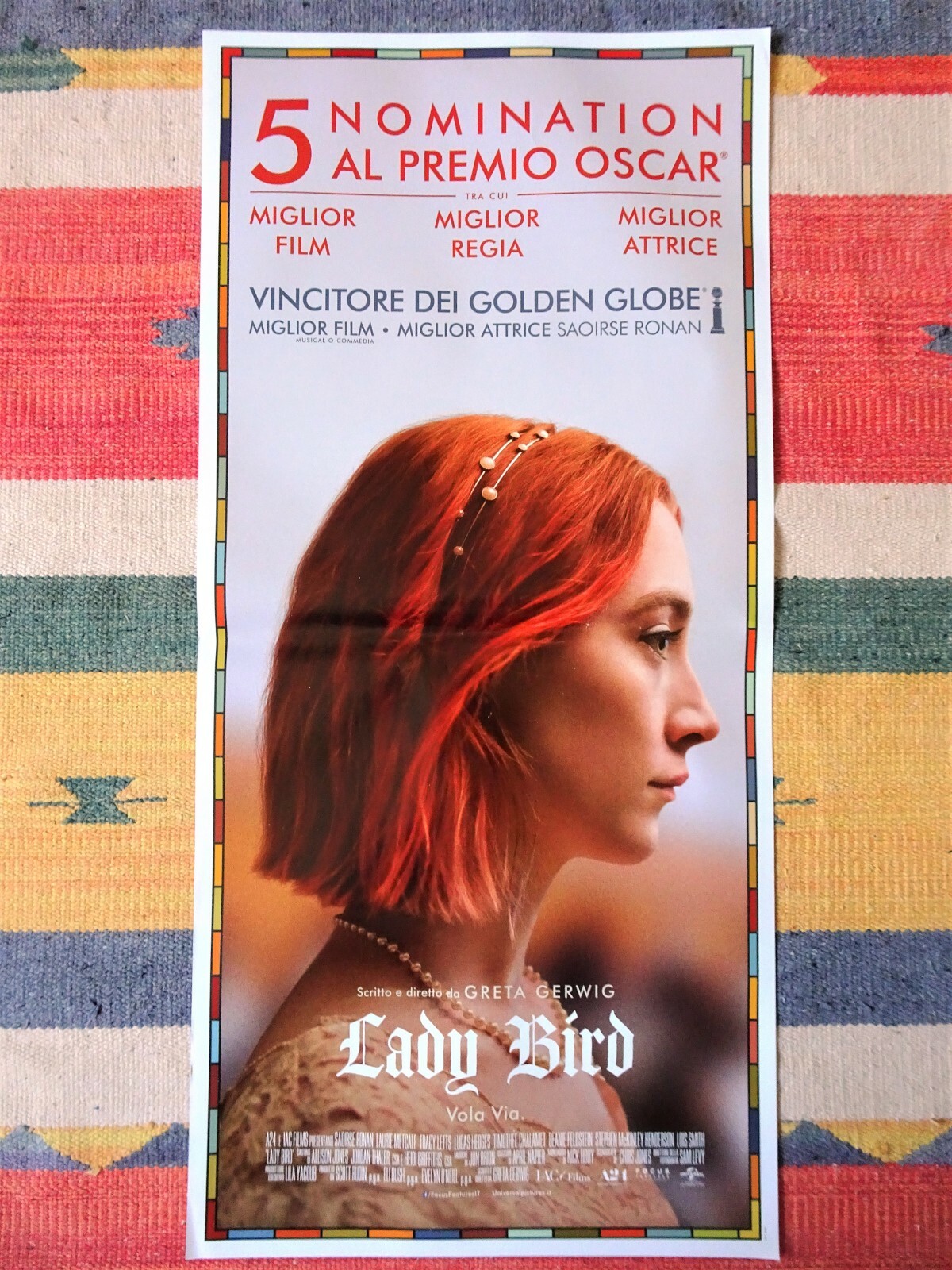 Locandina originale film Lady Bird (2017) - Regia di Greta Gerwig