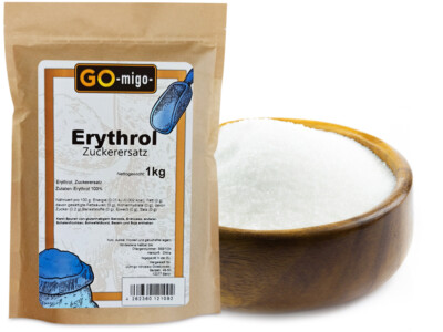 1kg Erythritol Erythrit Zucker Ersatz Kalorienfrei Sweetener Sugar substitute