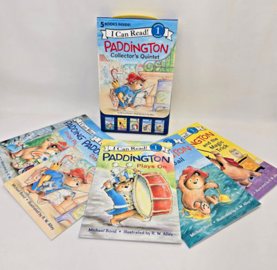 PADDINGTON COLLECTOR'S QUINTET by Michael Bond 5 Book Box Set I CAN READ LEVEL 1