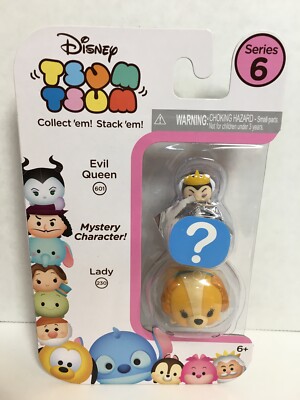 Disney TSUM TSUM- Series 6- Evil Queen, Mystery Character & Lady