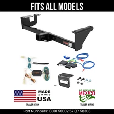 For 06-12 Suzuki Grand Vitara Trailer Hitch + 5 Pin Wiring Fits All Models Curt