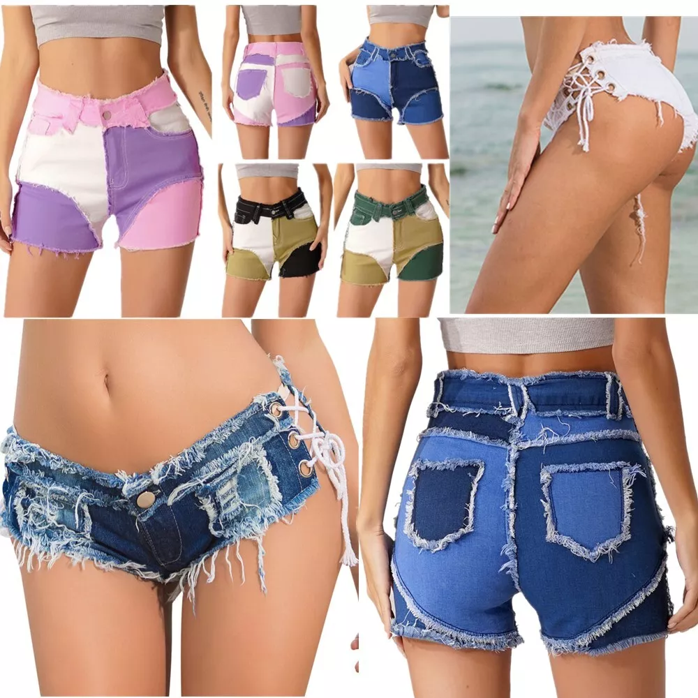 High waisted hotsell button shorts