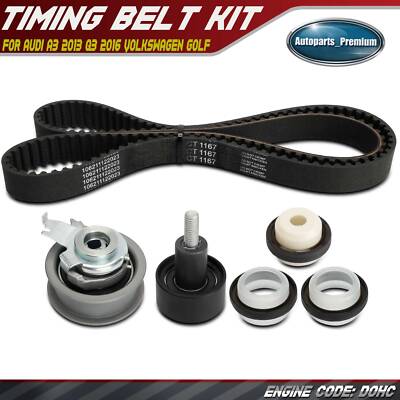6x Timing Belt Kit for Audi A3 2013 Q3 2016 Volkswagen Golf Jetta L4 1.4L DOHC