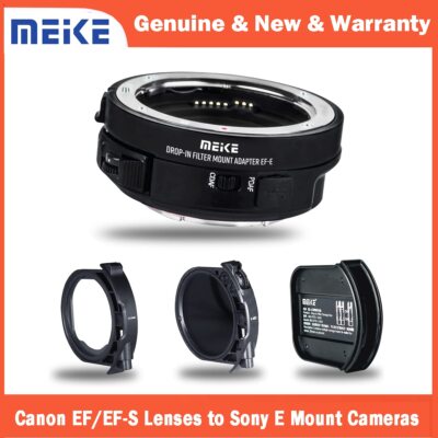 Meike MK-EFTE-C VND Metal AFLens Adapter For Canon EF/EF-S Lenses to Sony E