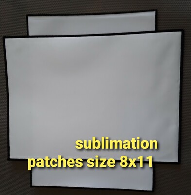 Sublimation patches Blank size 8x11  lot of 6pcs 