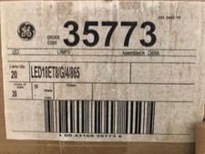 20 Piece GE 35773 LED18ET8/G4/865 Glass LED Tube Plug n Play Needs Ballast 6500K