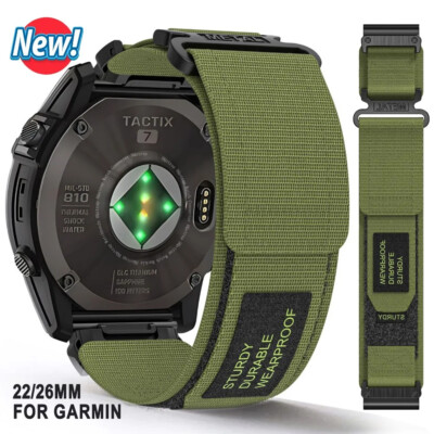 Quickfit Nylon Watch Band Strap For Garmin Fenix 7X 6X/EPIX