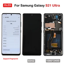 For Samsung Galaxy S21 Ultra 5G G998U/U1/W OLED Display Screen Replacement Black