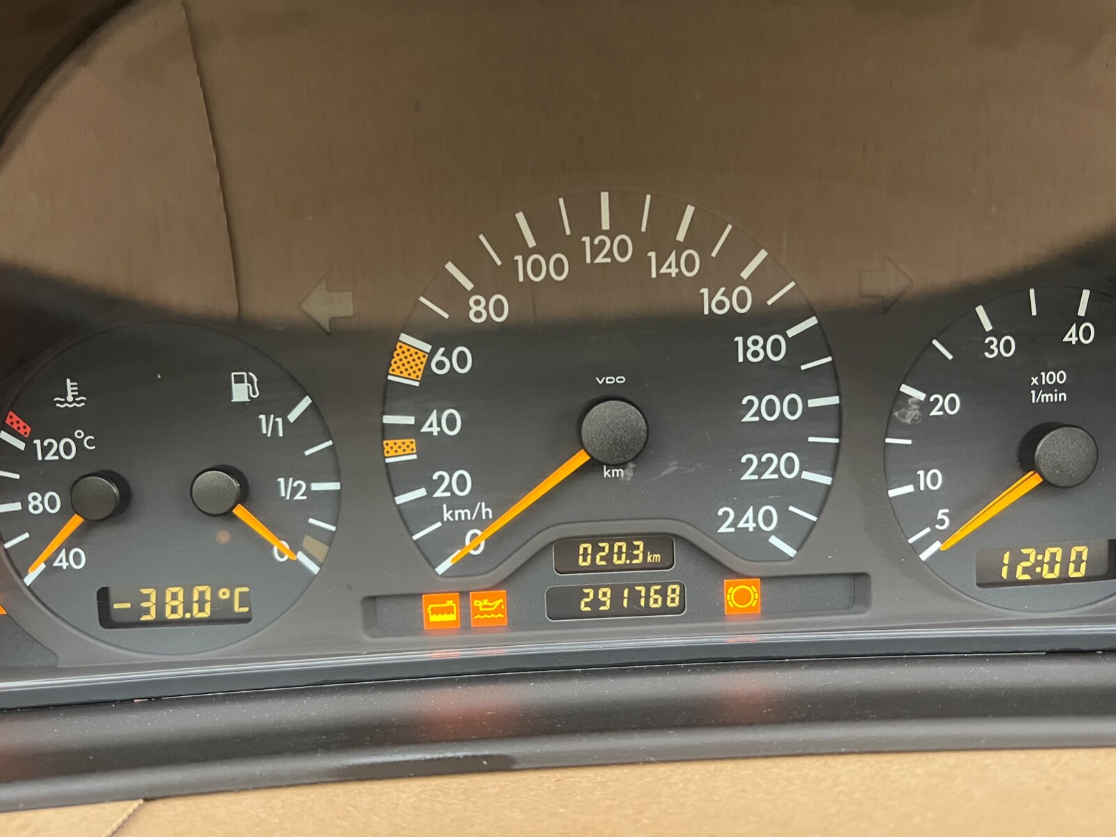 MercedesBenz W210 EClass W208 CLK Instrument Cluster Speedometer eBay