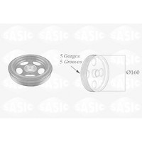 Riemescheibe Kurbelwelle Mercedes A W169, B W245 2.0D 09.04-06.12