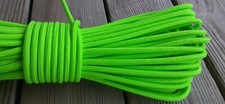 1/4 x 100 ft. Stiff Braid Polyester Halter Rope.Lime. Made in USA
