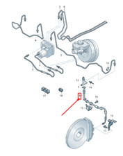 Audi R8 4S Bremsschlauch vorn 4S0611707F NEU ORIGINAL