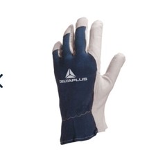 Delta Plus CT402 goatskin leather cotton jersey back gloves CT402(12 Pairs)