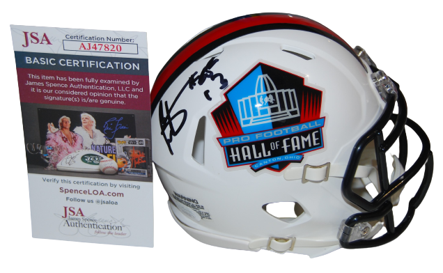 Cris Carter Autographed Signed Minnesota Vikings () HOF mini football helmet JSA COA AJ47820 