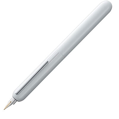 Lamy Fountain Pen Dialog 3 Piano White Brass 14k Solid Gold Nib, Medium L74PWEM