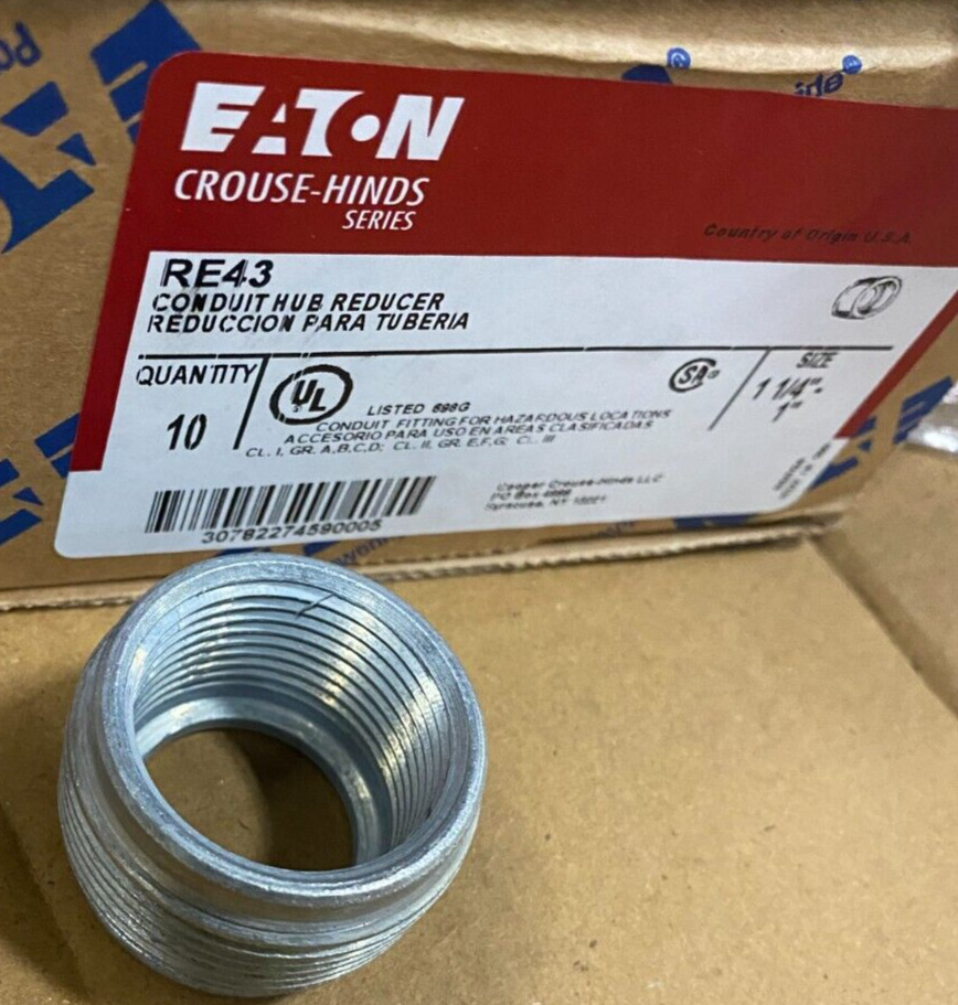 EATON RE43 Conduit Reducer X 10 pcs per box
