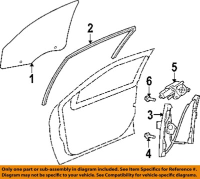 CHRYSLER OEM 11-14 200 Front Door-Window Glass Run Right 5074560AI