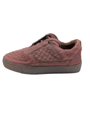 Leandro Lopes Leder Sneaker Low Top Rosa Gr 39 Ungetragen