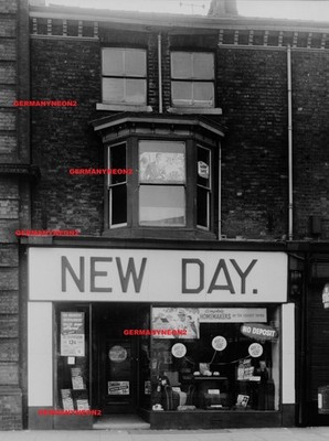 VINTAGE 1950 MÖBELHAUS MOOSSEITE MANCHESTER, GROSSES ORIGINALFOTO