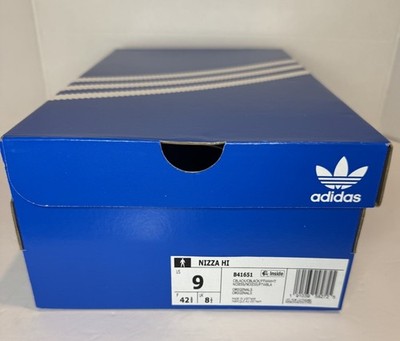 Adidas Originals Nizza Hi B41651  Black On Black Brand New Men s Size 9, UK 8.5