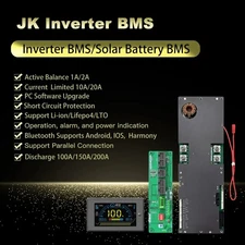 JK Inverter BMS 8S-16S 100A-200A for Family BMS BT RS485 CAN Energy Storage lot