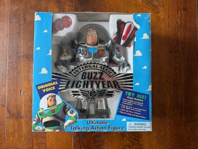Toy Story Buzz Lightyear Silver Thinkway Intergalactic 1995 12'' sprechende Figur