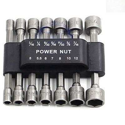 14-Piece Hex Driver Drill Bit Set for Home & Professional Use - Chrome Vanadium