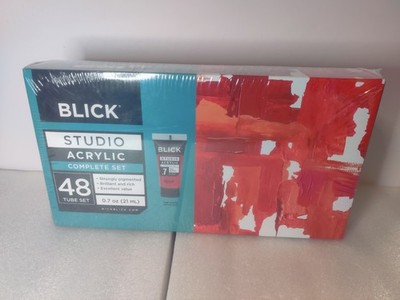Blick Studio Acrylic Paint Set 48 Tubes 0.7oz Multicolor 01637-0489 Sealed