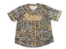 Savannah Bananas Sublimated Baseball Jersey Men's Large NEW